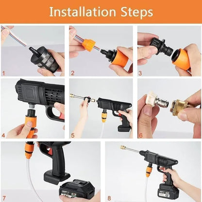 Cordless High-Pressure Washer with Dual 48V Battery Power