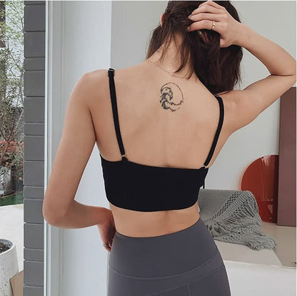 VOLTLY Padded Sports Bra – Free Size (30/32/34) | Wire-Free Comfort | Pack of 3