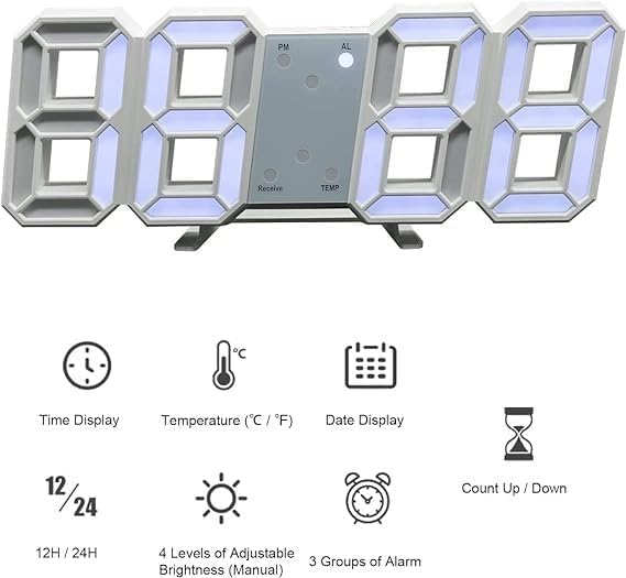 VoltyStore™ Digital Number Clock – Modern. Bright. Stylish.