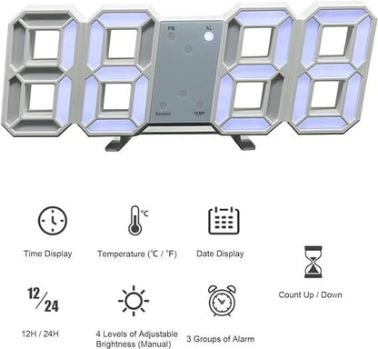 VoltyStore™ Digital Number Clock – Modern. Bright. Stylish.