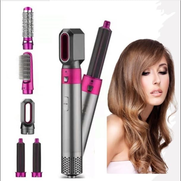 Voltly 5-in-1 Multifunctional Hair Blow Brush – Dryer, Curler, Straightener & Styler