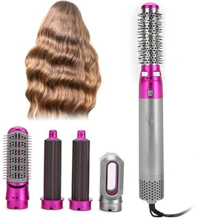 Voltly 5-in-1 Multifunctional Hair Blow Brush – Dryer, Curler, Straightener & Styler