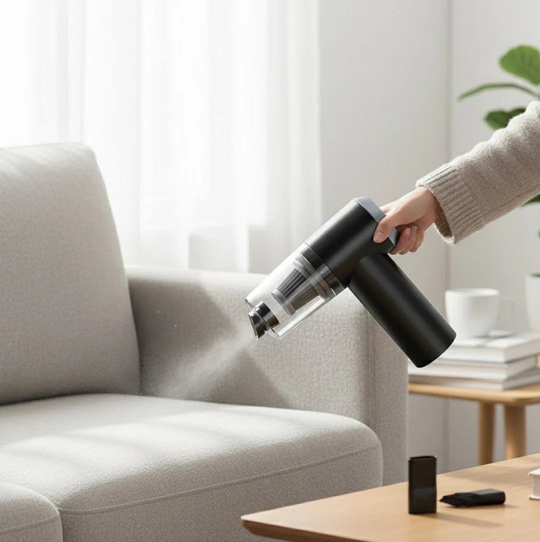 Wireless Vacuum Cleaner – 120W Handheld USB Rechargeable For Home & Car (1 Pc)