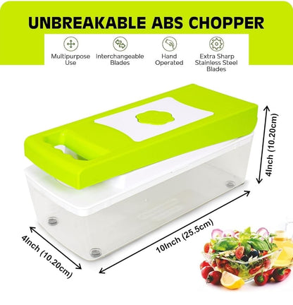 14-in-1 Multi-Functional Vegetable Chopper | Black & Green