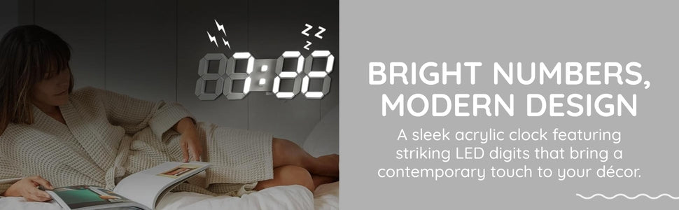 VoltyStore™ Digital Number Clock – Modern. Bright. Stylish.