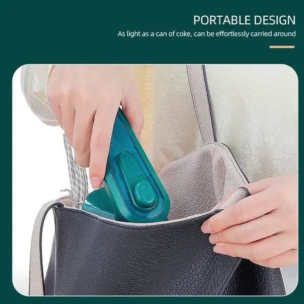 VOLTLY™ Mini Garment Groomer – Portable Travel Iron & Steamer