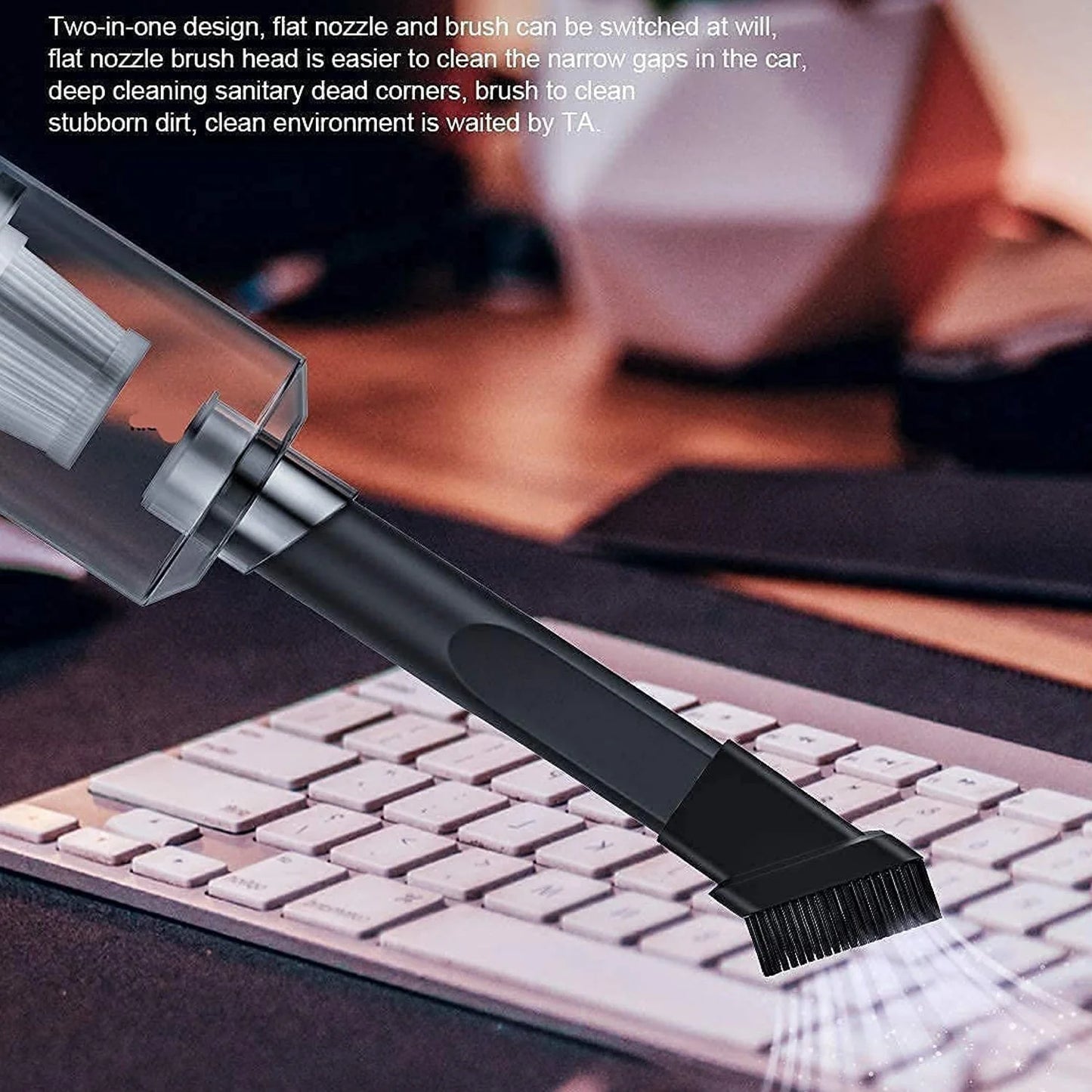 Wireless Vacuum Cleaner – 120W Handheld USB Rechargeable For Home & Car (1 Pc)