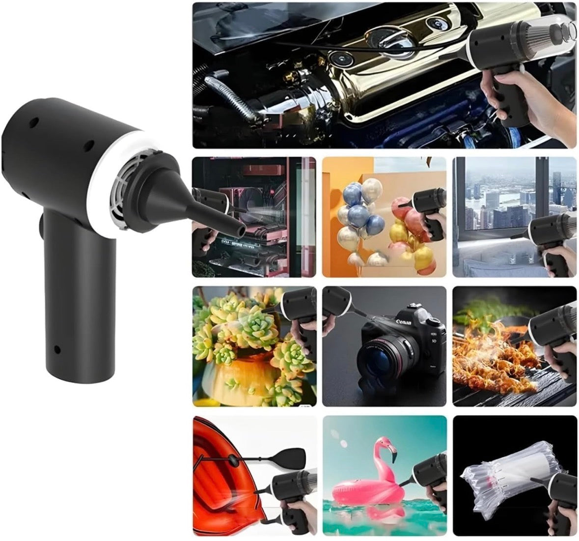 2-in-1 Cordless Handheld Car Vacuum Cleaner with Blower