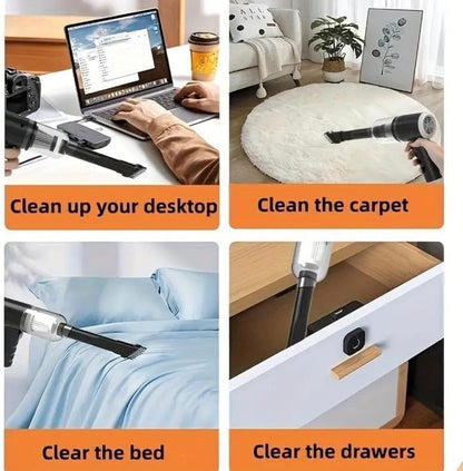 2-in-1 Cordless Handheld Car Vacuum Cleaner with Blower
